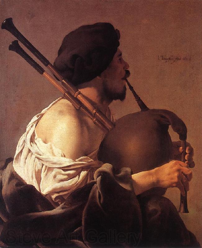 TERBRUGGHEN, Hendrick Bagpipe Player st